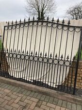 Galvanised solid wrought iron gates - excellent condition  
