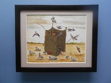 Bryn Parry Shooting print 'Pigeon Shooter' FRAMED