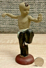 Vintage Mudmen Kung Fu Kid Figurine, Art Pottery, 15.8cm