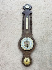 Vintage Wooden Barometer &