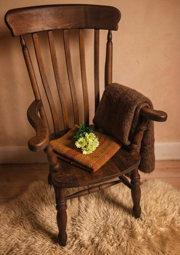 Antique high back grandfather - high,