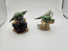 Baby Yoda Lot of 2 Figurines