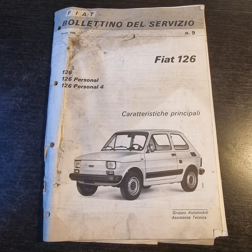 Fiat 126 service bulletin - fiat,