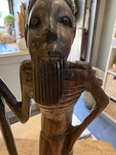 Vintage hand carved african - vintage,
