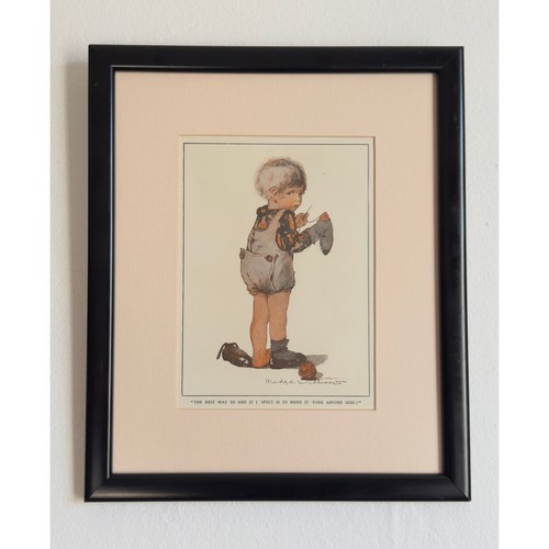 Vintage framed print bessie - vintage,