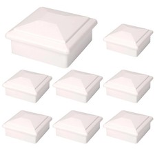 8 Pack 4x4 Fence Post Caps for