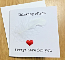 Handmade Personalised Bereavement Card - Condolence - Sympathy - Friend Family