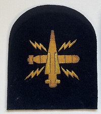 Royal Navy Bullion Trade Badges, Gold on Black [NAVTR]