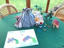 Playmobil Volcano with Tyrannosaurus (5230) Complete