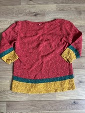 Red/yellow/green Striped Knit