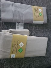 2 Pillow Shams Grey/Beige 45 X