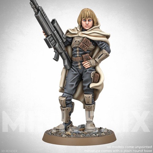 Cyberpunk soldier girl fi - cyberpunk, sc-fi