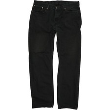 Levi's 751 Men Black Straight Regular Jeans W36 L32 (56396)