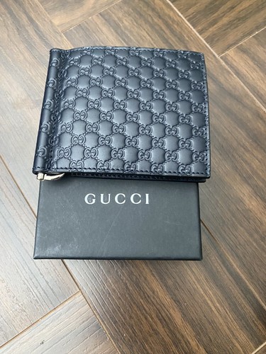 Gucci leather blue - leather, bifold