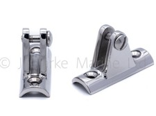 Bimini concave deck hinge