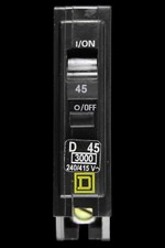 SQUARE D 45 AMP TYPE D 3 kA