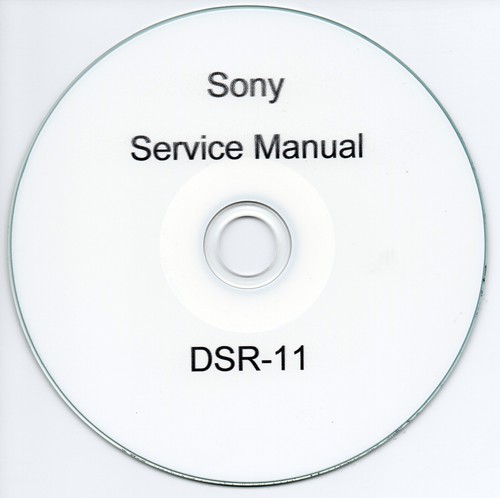 Sony dsr service and repair - sony, dsr-11