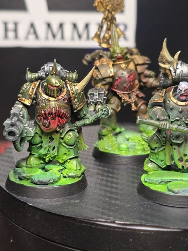 Plague marines painted - marines,