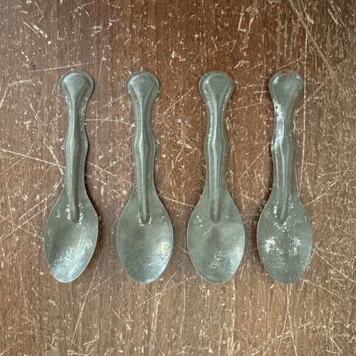 Set antique tin silver - 4,