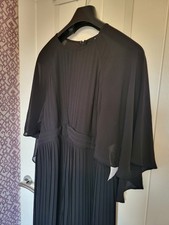 Black Cape Sleeve Chiffon