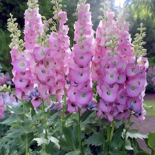 Delphinium larkspur pacific - larkspur,