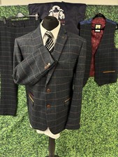 Marc Darcy Men’s Blue Tweed