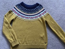 Joules Mustard Fair isle