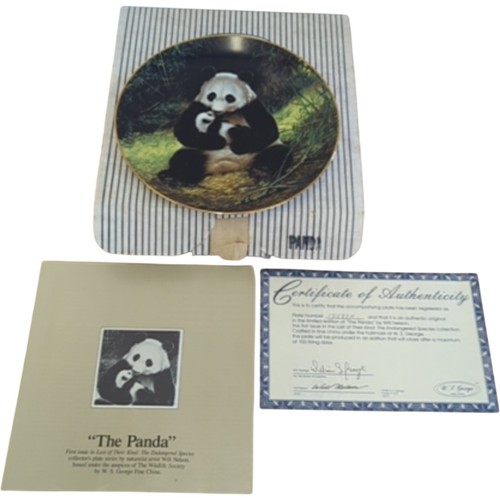 George the panda plate - w,