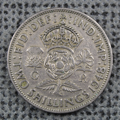 1948 half crown king george - half,