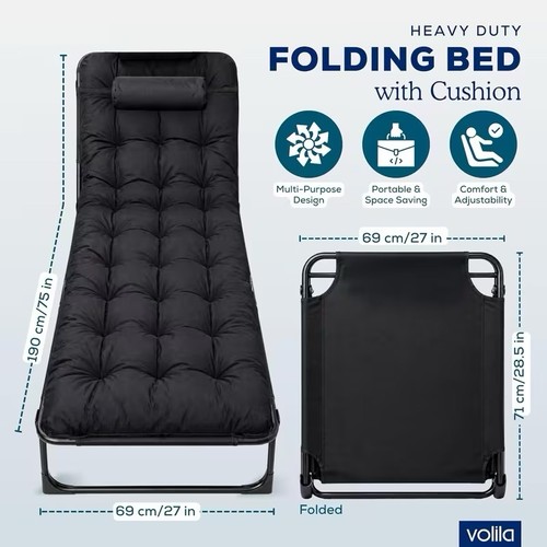 Camping bed heavy duty - -,