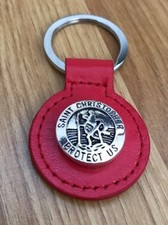 St Christopher Red Keyring