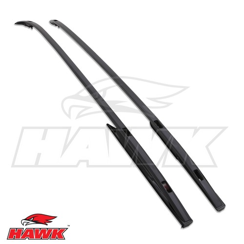 Aluminium black roof rails - black,