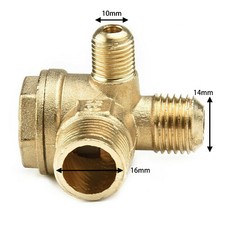Air Compressor Valve Non-Return Check Valve Spare Part Tube 3Port Connector Tool