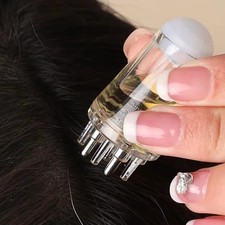 Hair Care Essential Oil Liquid Guiding Comb Head Massager Comb Scalp Applicator