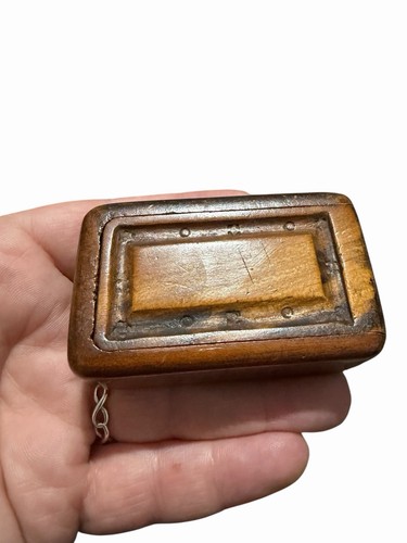 19th century wooden snuff box - century,