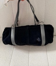Ralph Lauren Black Grey Suede