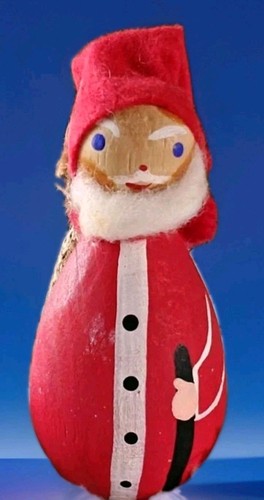 Denmark vtg wooden santa pixie - denmark,