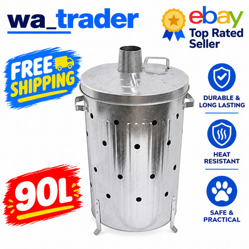 90l galvanized incinerator - galvanized,