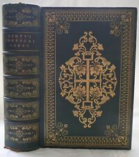 The Poetical Works of Sir Walter Scott 1851 hardback edition leather binding