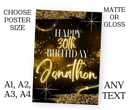 Personalised black gold - personalised,