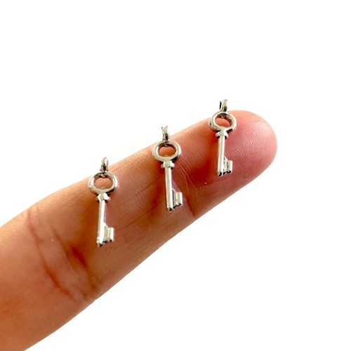 Miniature key charms antique - miniature,