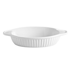 White Ceramic Small 21cm Oval