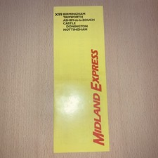 Midland. Express.   timetable.   (. Birmingham. Nottingham.  )