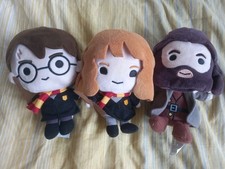 Harry Potter 6" Plush Soft Toys Harry Hermoine & Hagrid Wizarding World