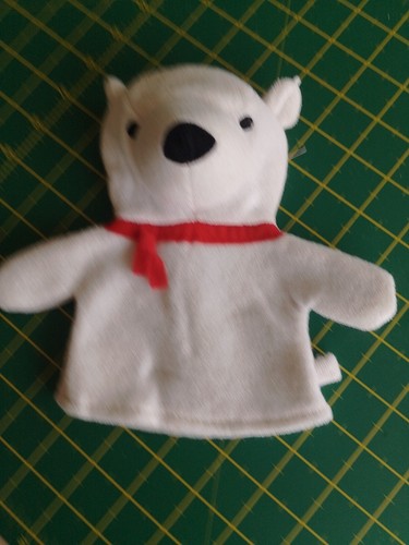 Polar bear hand puppet - polar,