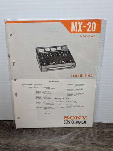 Sony channel mixer 20 - 8, mx-20