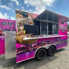 Stylish Pink Street Food Van