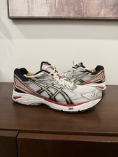 ASICS GEL-FOUNDATION SZ 13 TN8A3 RUNNING SILVER GRAY SNEAKERS S4 - READ