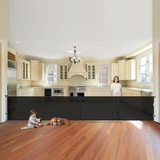 5M Retractable Safety Gate for Wide Openings for Kids and Pets (200inch)