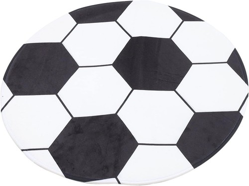 Milisten soccer rug round kids - milisten,